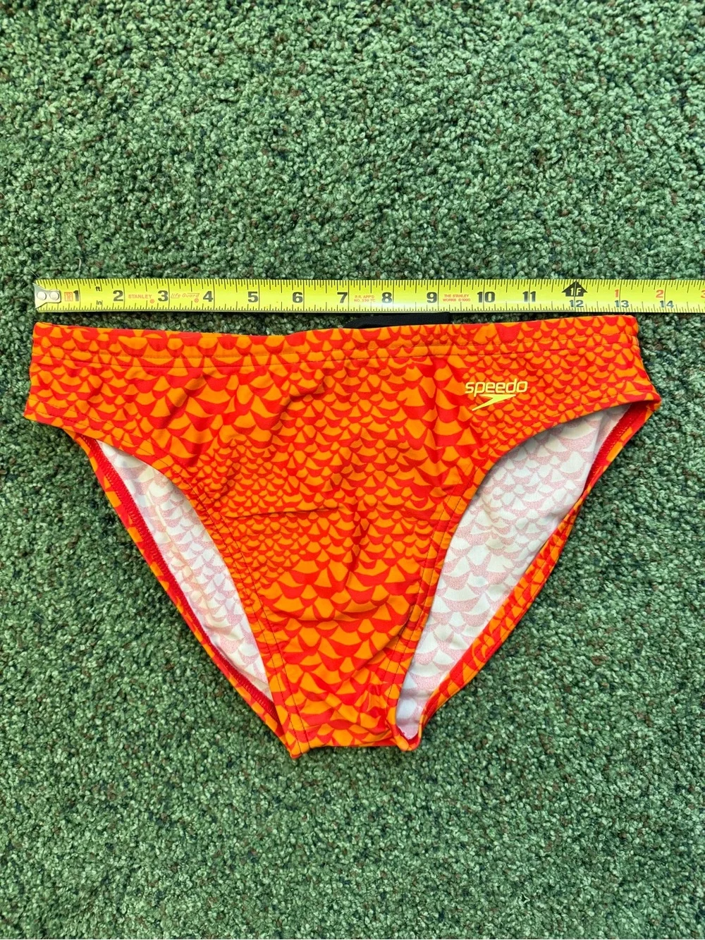 Men’s Speedo Swim Brief in Red/Orange - Size 32 - Excellent Condition NWOT